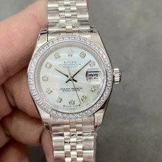 ROLEX 로렉스 레이디 데이저스트 MOP 10P 다이얼 실버 28mm 279173