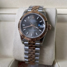 ROLEX 로렉스 여성용 데이저스트 그레이 스티커 마커 다이얼 콤비 SS/RG 31mm 278271