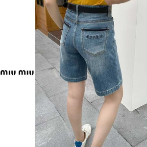 MIUMIU 미우미우 볼드라인 청반바지