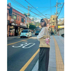 PRADA 프라다 우븐 크로쉐 토트백 1BG493