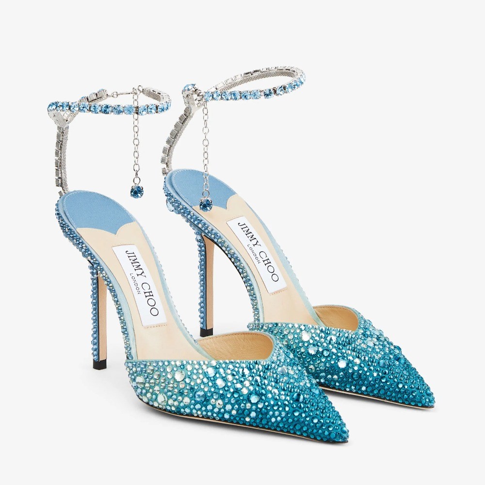 JIMMY CHOO 지미추 여성용 구두 Saeda 100 굽높이 10cm