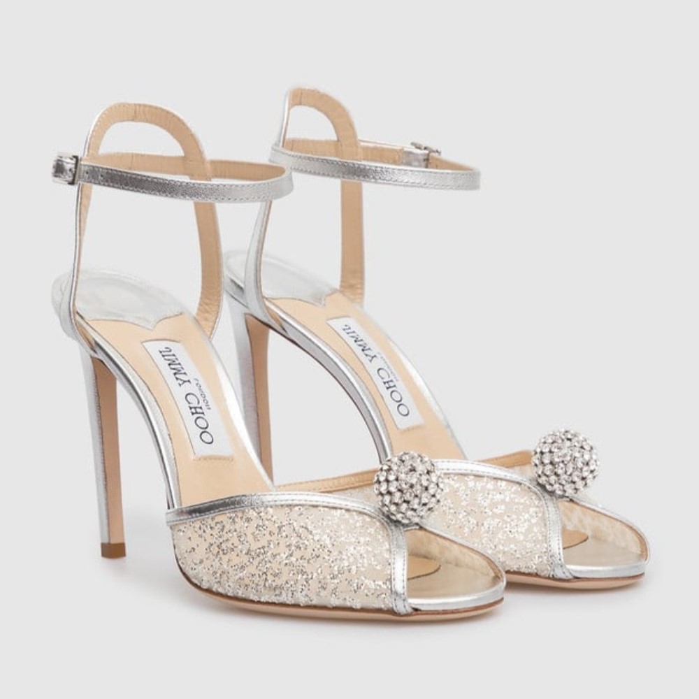 JIMMY CHOO 지미추 여성용 구두 Sacora 100 굽높이 10cm