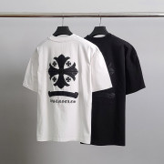 ●8월 판매 13위● CHROME HEARTS 크롬하츠 레더십자가 오버핏 반팔티