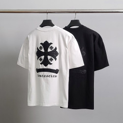 ●9월 판매 6위● CHROME HEARTS 크롬하츠 레더십자가 오버핏 반팔티