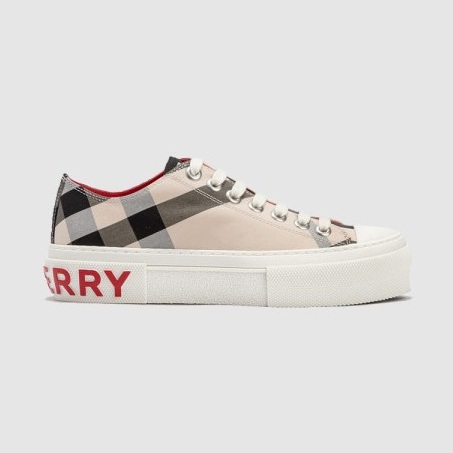 BURBERRY 버버리 남여공용 체크 코튼 스니커즈 80525651
