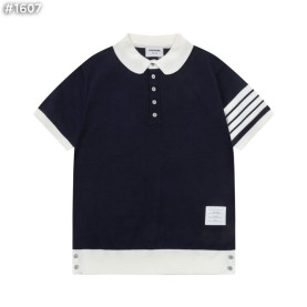 ●9월 판매 13위● THOM BROWNE 톰브라운 사선 배색 폴로 니트 2COLOR