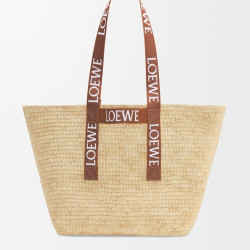 LOEWE 로에베 폴드 쇼퍼백 라피아