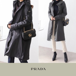 PRADA 프라다 뒷테이프 롱자켓 2COLOR