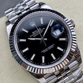 ROLEX 로렉스 데이저스트 검판 다이얼 바인덱스 SS 쥬빌레 41mm 126334