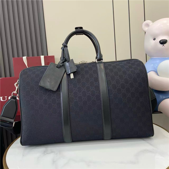 GUCCI 구찌 GG 캔버스 미디엄 더플백 834457