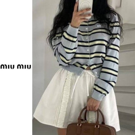 MIUMIU 미우미우 폴리 단가라 가디건 3COLOR