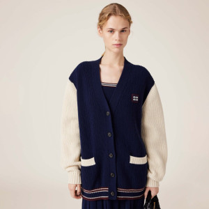 MIUMIU 미우미우 울 앤 캐시미어 가디건