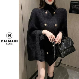 BALMAIN 발망  금장 버튼 케이프 가디건 2COLOR