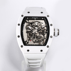 RICHARD MILLE 리차드밀 부바왓슨 화이트 세라믹 화이트 러버밴드 RM-055