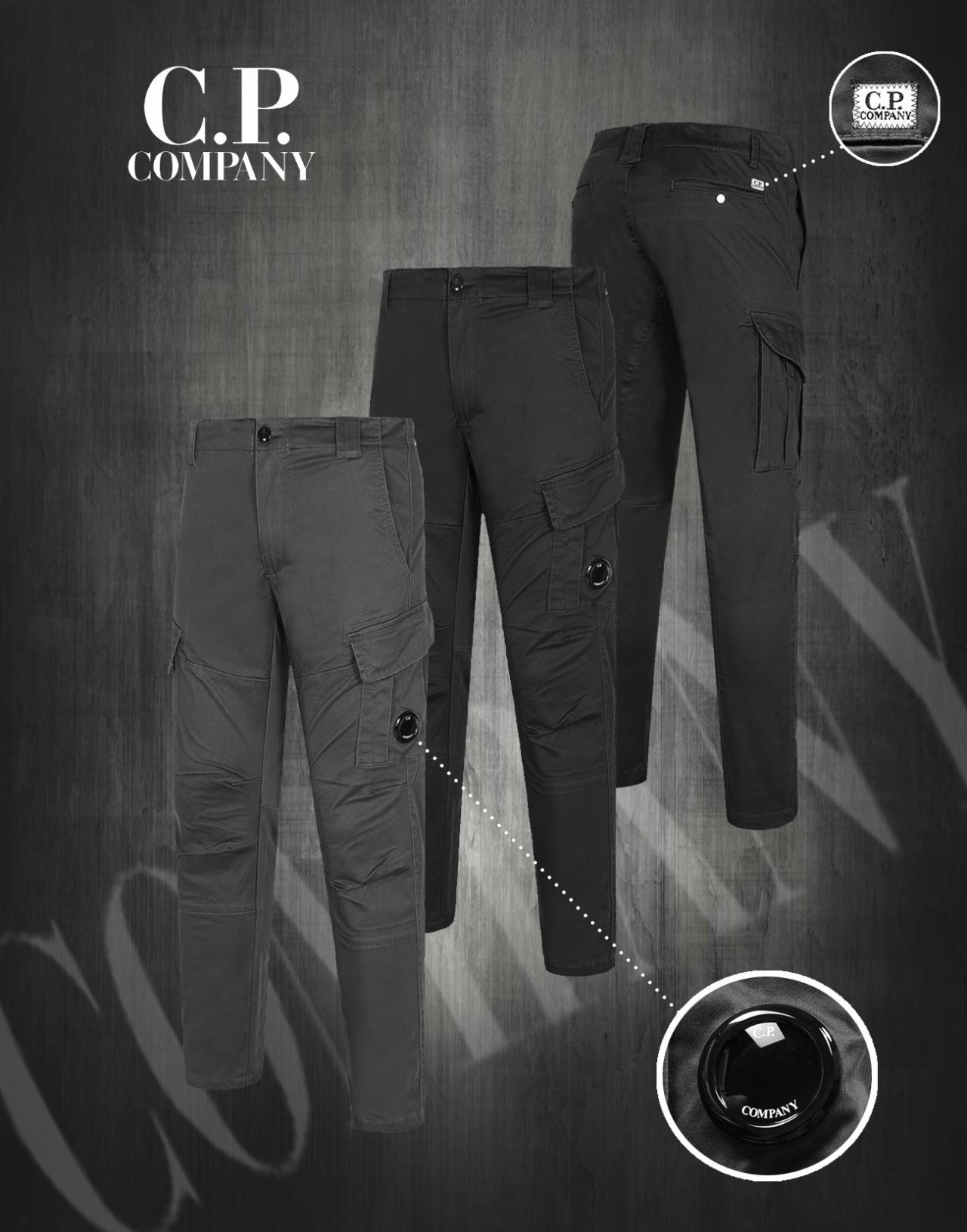 C.P COMPANY C.P컴퍼니 카고 슬림 팬츠