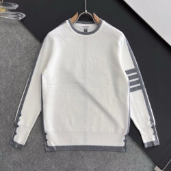 THOM BROWNE 톰브라운 4바 라인 배색 라운드 니트