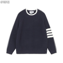●10월 판매 2위● THOM BROWNE 톰브라운 4바 울 배색 라운드 니트 2COLOR
