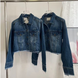 MIUMIU 미우미우 밑단 포인트 청자켓