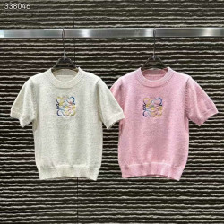 LOEWE 로에베 아나그램 쇼트슬리브 니트