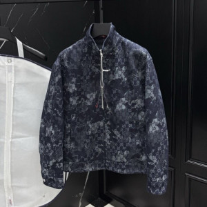 GUCCI 구찌 자카드 데님 다운 자켓