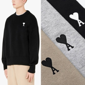 AMI 아미  스몰하트 라운드 니트