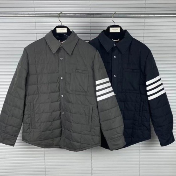 THOM BROWNE 톰브라운 사선완장 다운 자켓