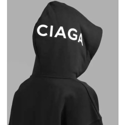 BALENCIAGA 발렌시아가 후드 네임로고 기모 후드티