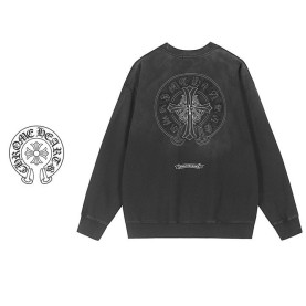 CHROME HEARTS 크롬하츠 크로스 스틸로고 피그먼트 맨투맨