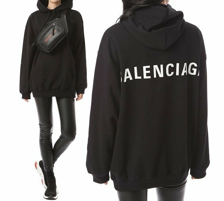 BALENCIAGA 발렌시아가 백로고 네임 후드티