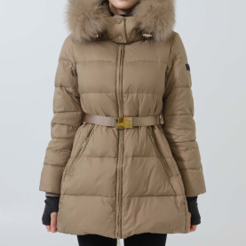 BURBERRY 버버리  트림 후드 벨트 푸퍼 재킷 2COLOR