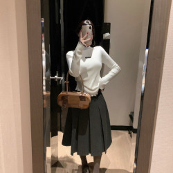 MIUMIU 미우미우 셔링 폴라 니트티