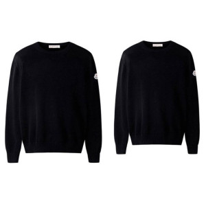 MONCLER 몽클레어 암 클래식 패치 울 니트