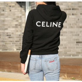 CELINE 셀린느 백로고 네임 커플 후드티