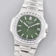PATEK PHILIPPE 파텍필립 노틸러스 녹판 다이얼 다이아베젤 SS브레이슬릿 40mm 5711