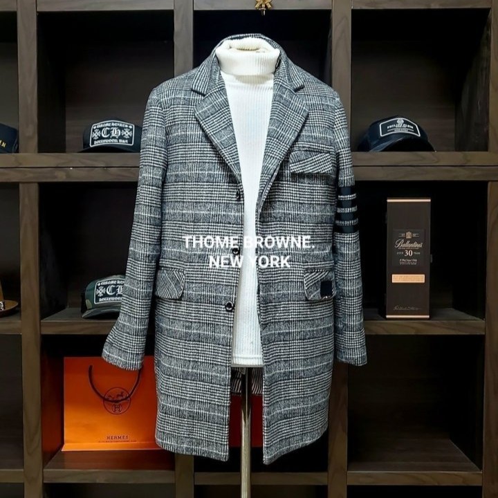 THOM BROWNE 톰브라운 삼선 시그니처 코트