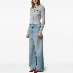 PRADA 프라다 카라 가디건