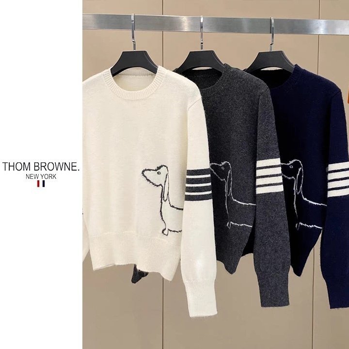 THOM BROWNE 톰브라운 헥터 퍼피 울 스웨터