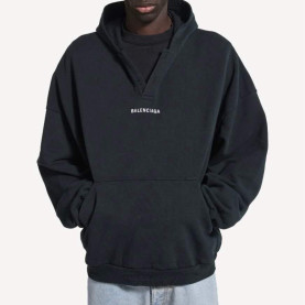 BALENCIAGA 발렌시아가 페이크 폴로 자수 후디