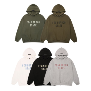 FEAR OF GOD 피어오브갓 에센셜 845 스테이트 플리스 후드