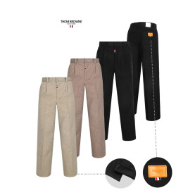 THOM BROWNE 톰브라운 기모 울 세미 와이드 팬츠(A68)