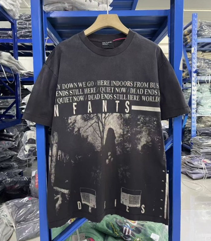 ENFANTS RICHES DÉPRIMÉS 앙팡리쉬데프리메 3692 월드 엔즈 포토 그래픽 구제 워싱 반팔