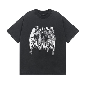 BALENCIAGA 발렌시아가 3190 플로우 구제 워싱 반팔