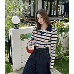 CELINE 셀린느 스트라이프 롱슬리브 티셔츠