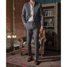 GUCCI 구찌 싱글 남성 현빈 체크슈트정장