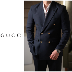 GUCCI 구찌 금장 더블자켓 2COLOR