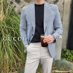 GUCCI 구찌 하운드투스 시어서커 스포츠 자켓