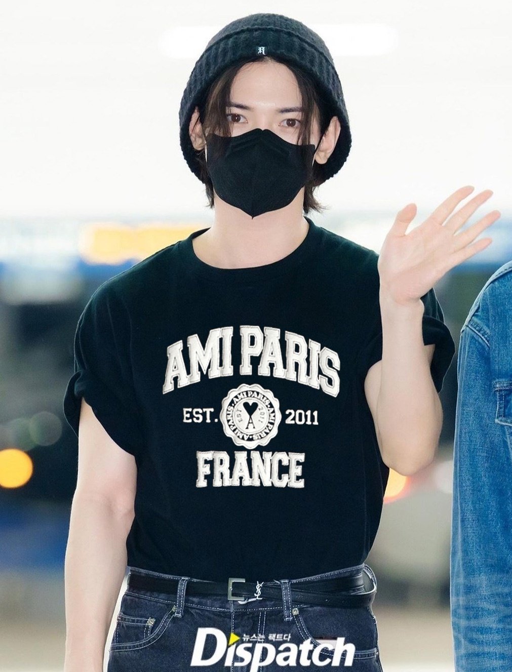 AMI 아미 파리스 프랑스 로고 커플 반팔티