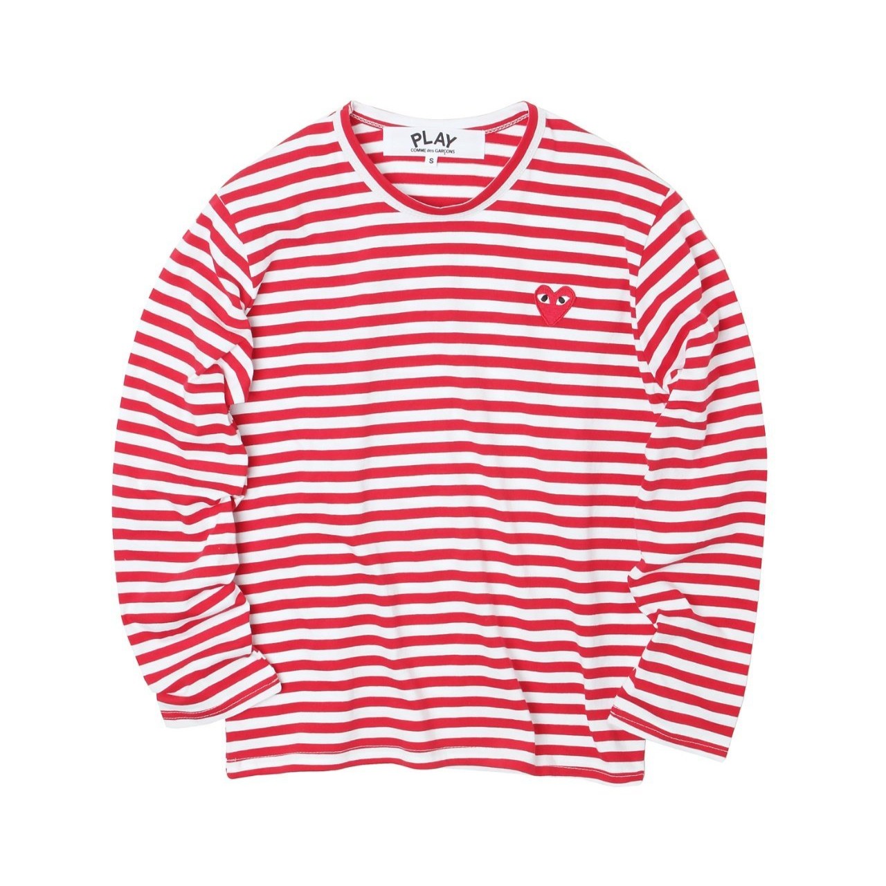 COMME DES GARCONS 꼼데가르송 하트 단가라 긴팔