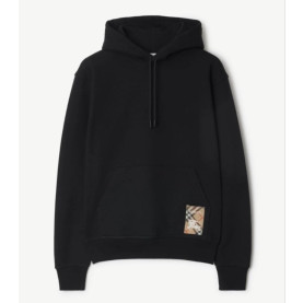 BURBERRY 버버리 체크 라벨 코튼 후디