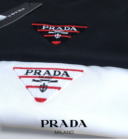 PRADA 프라다 브러쉬 반팔티